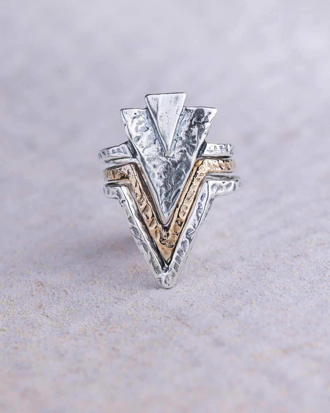 Anello Piramidi Tris