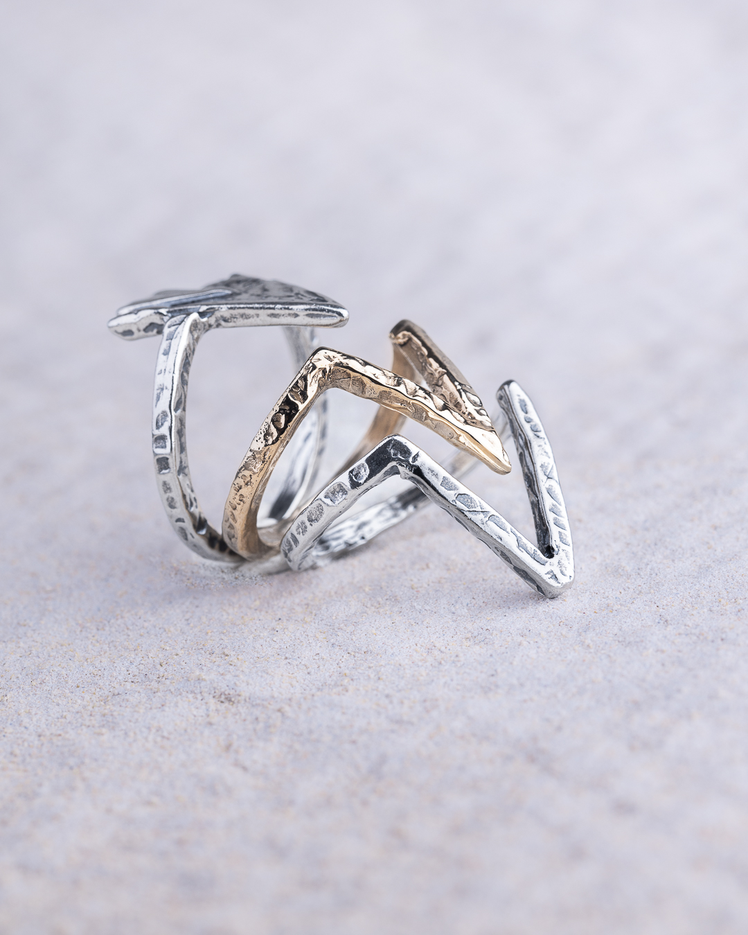 Anello Piramidi Tris