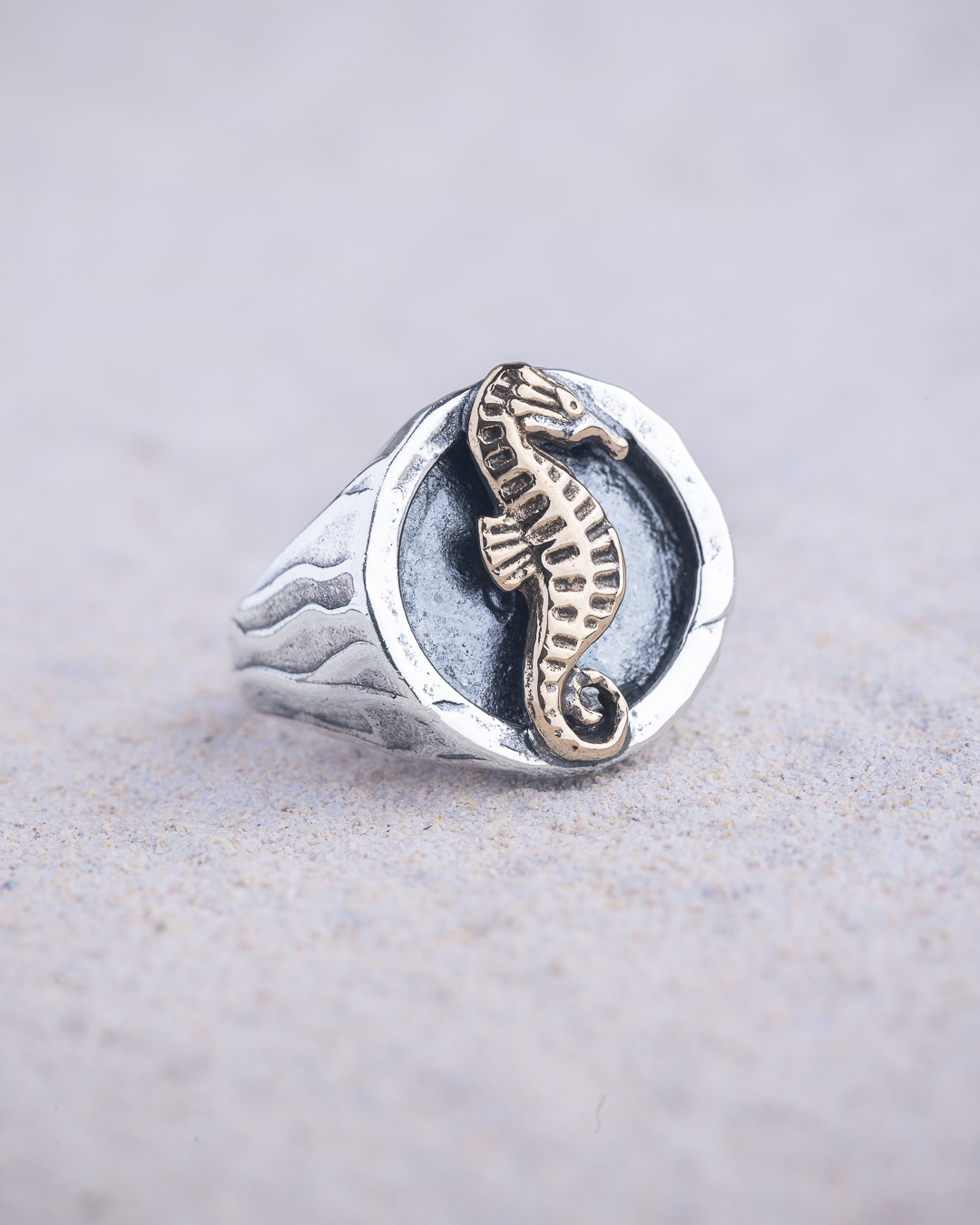 Anello Cavalluccio Marino chevalier tondo