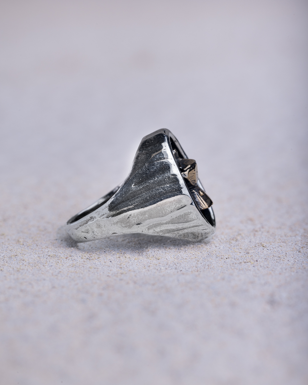 Anello Moka chevalier ovale