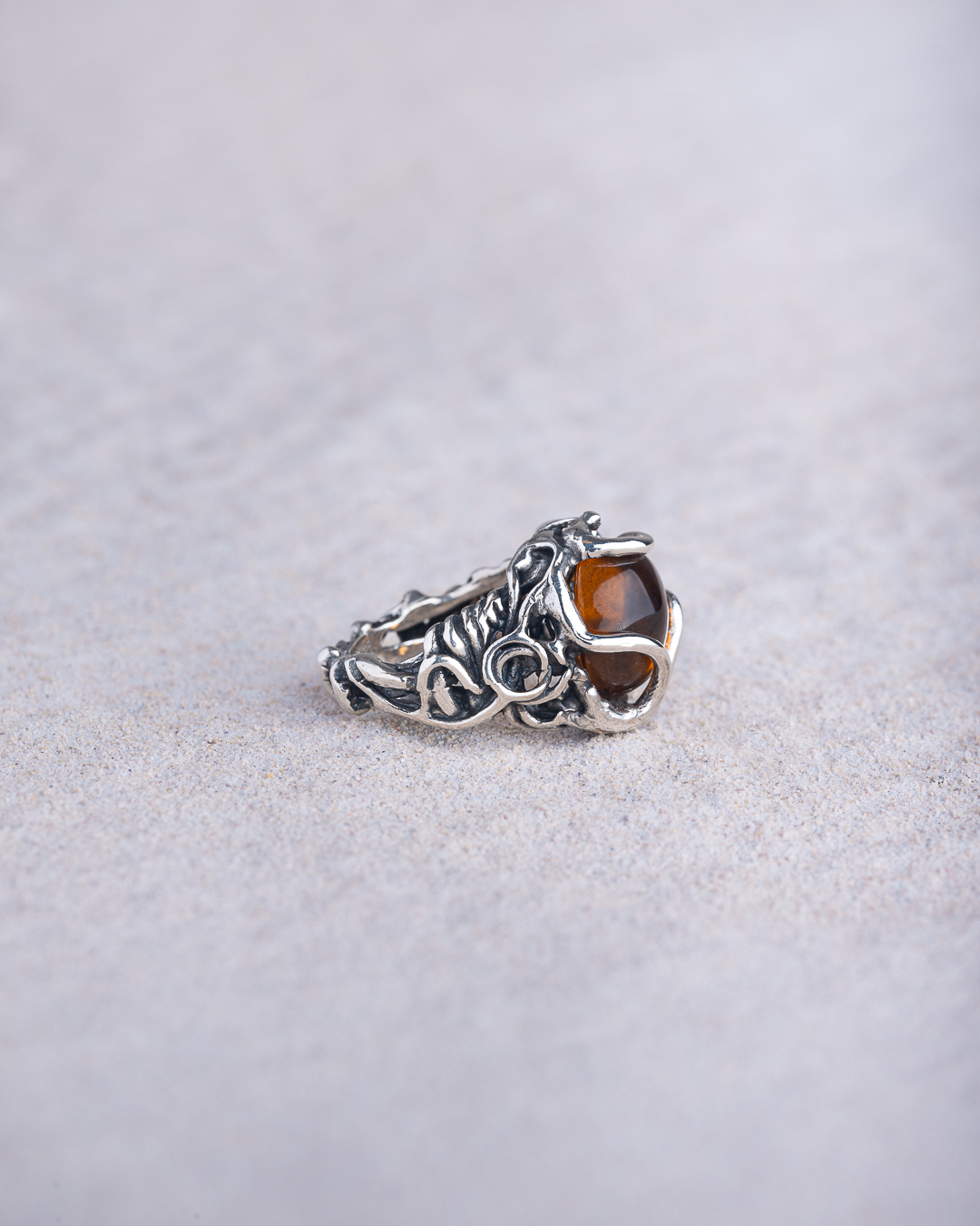 Anello Aura pietra media