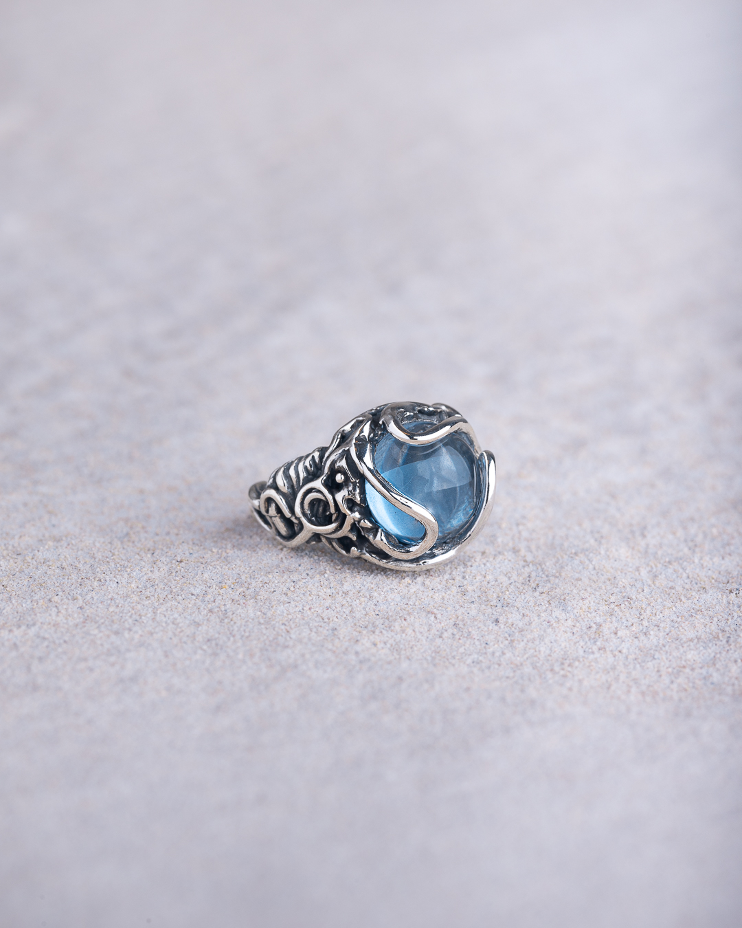 Anello Aura pietra media