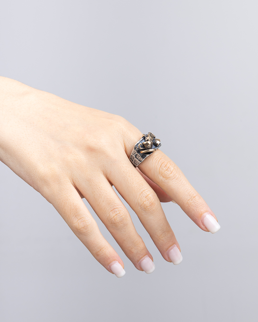 Anello Moka & Tazzina Chevalier rettangolare