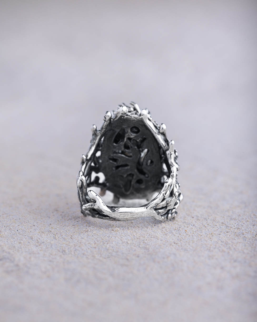 Anello Perle di Coco 2 perle