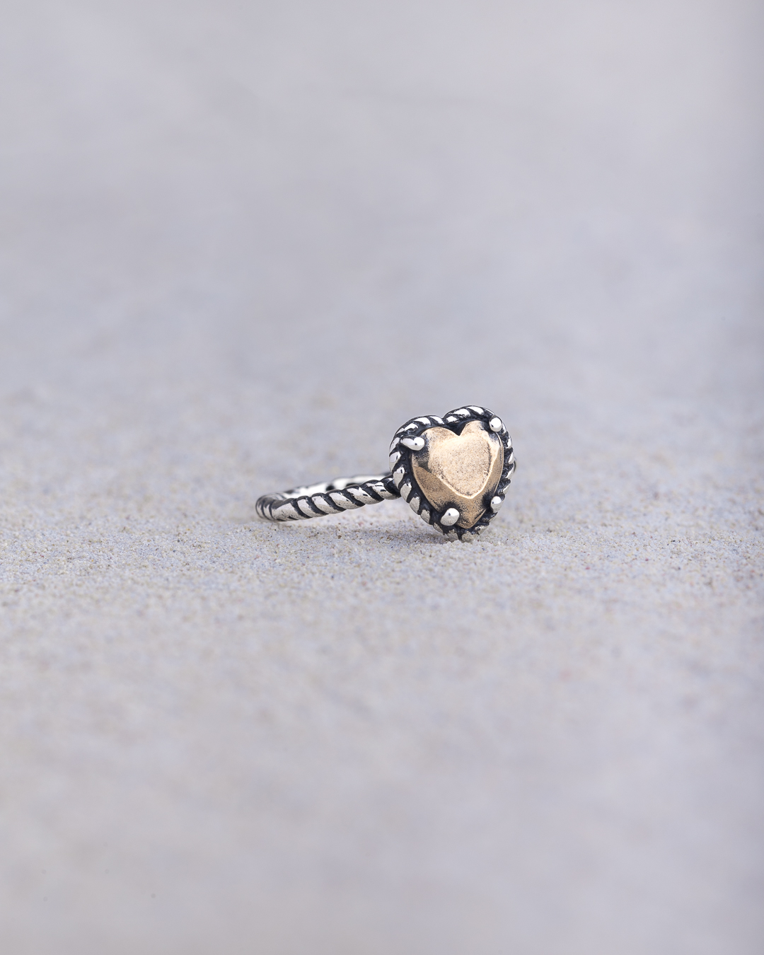 Anello Stil Novo Solitario Cuore