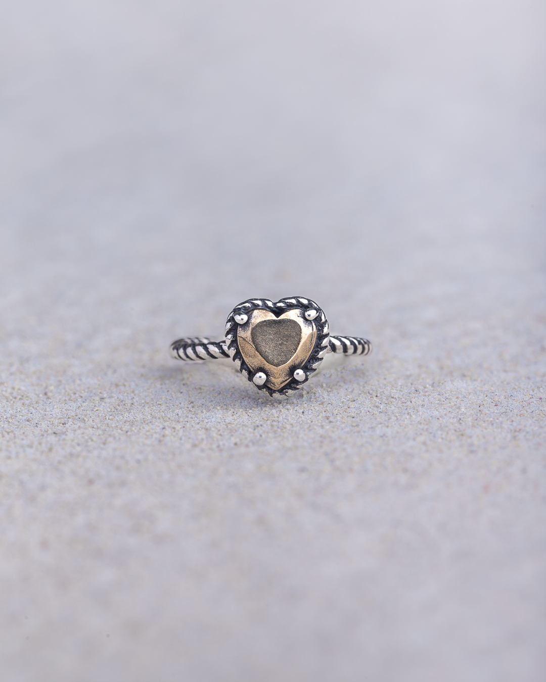 Anello Stil Novo Solitario Cuore