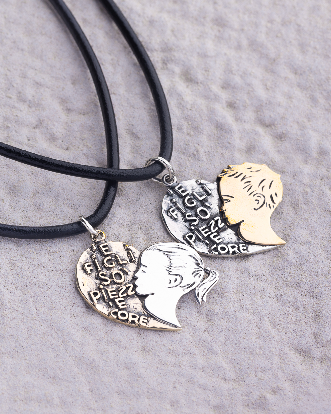 Ciondolo ‘E Figli so’ piezz ‘e core figlia