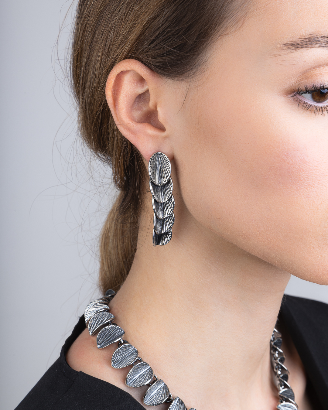 Orecchini Foglie 5 elementi