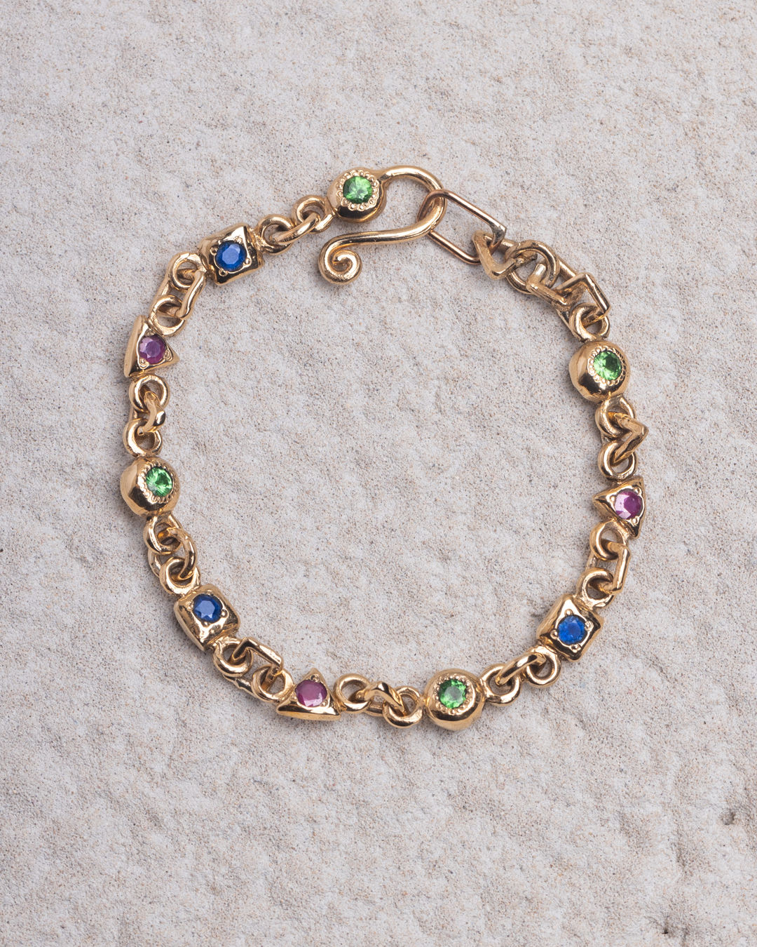 Bracciale Iride forme miste placcato oro