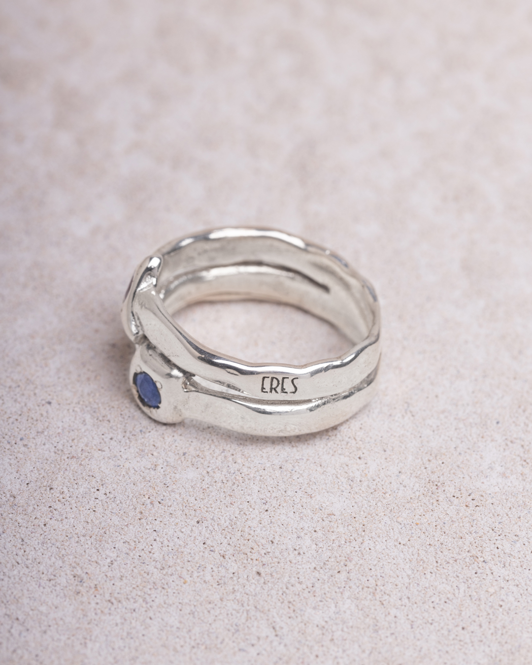 Anello Iride doppio quadrato/triangolo