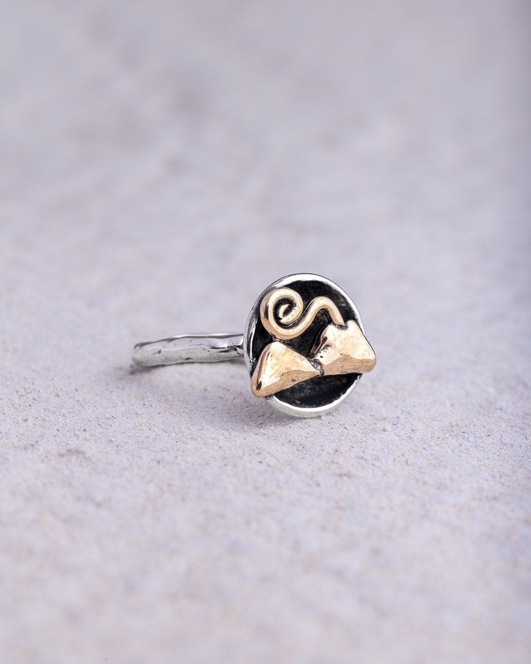 Anello Filo Vesuvio fumante