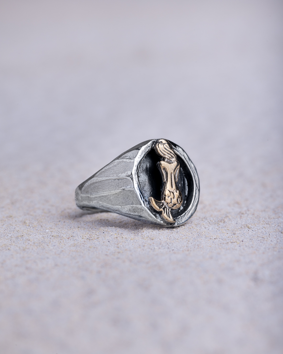 Anello Partenope bicolor
