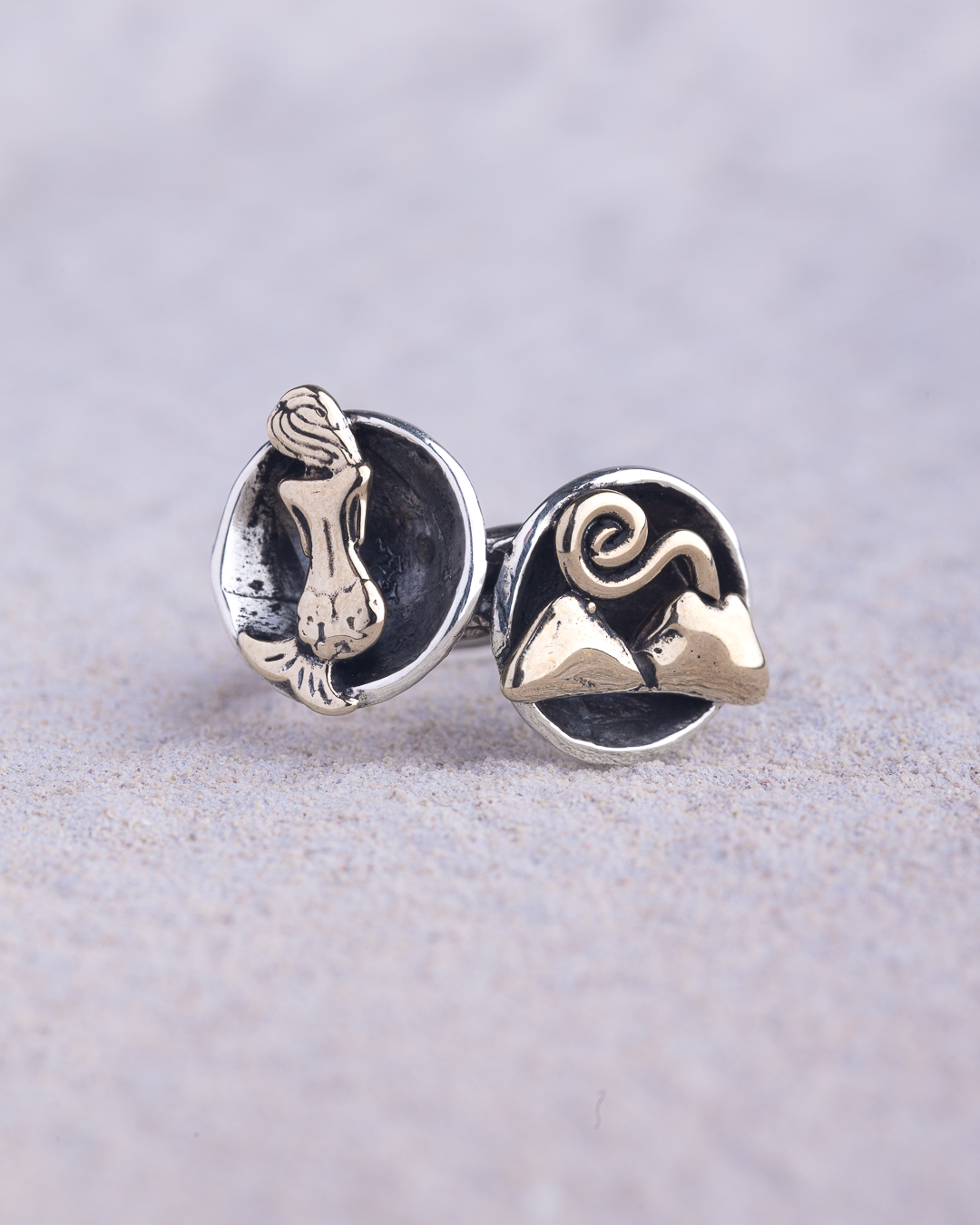 Anello Filo Doppio inserto parabola