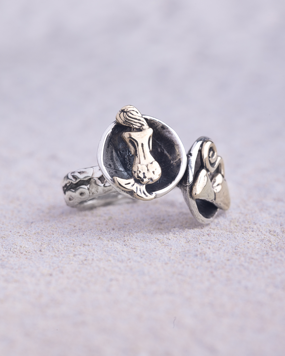 Anello Filo Doppio inserto parabola