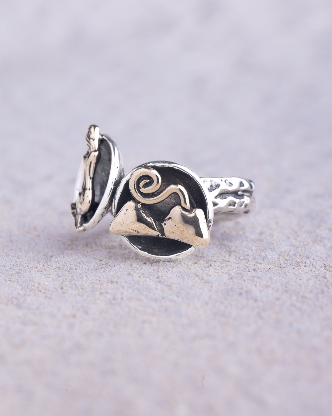 Anello Filo Doppio inserto parabola