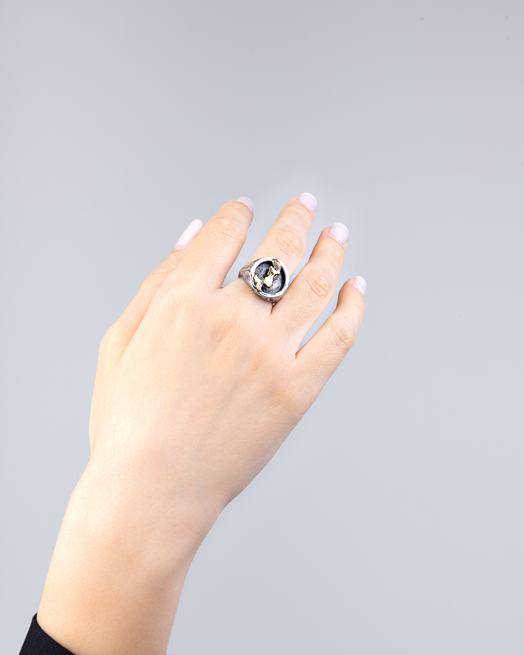 Anello Partenope bicolor