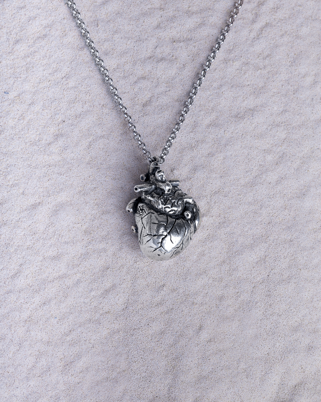 Ciondolo Cuore Argento con catena