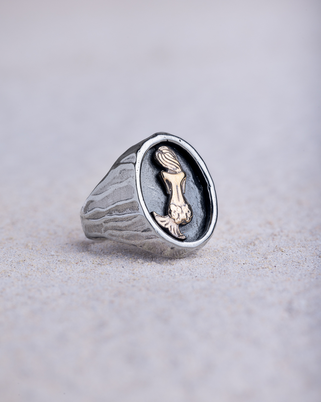 Anello Partenope chevalier ovale