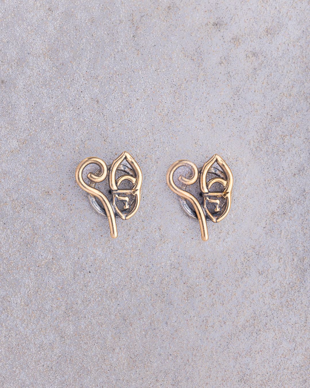 Orecchini Toppetta vari soggetti bicolor