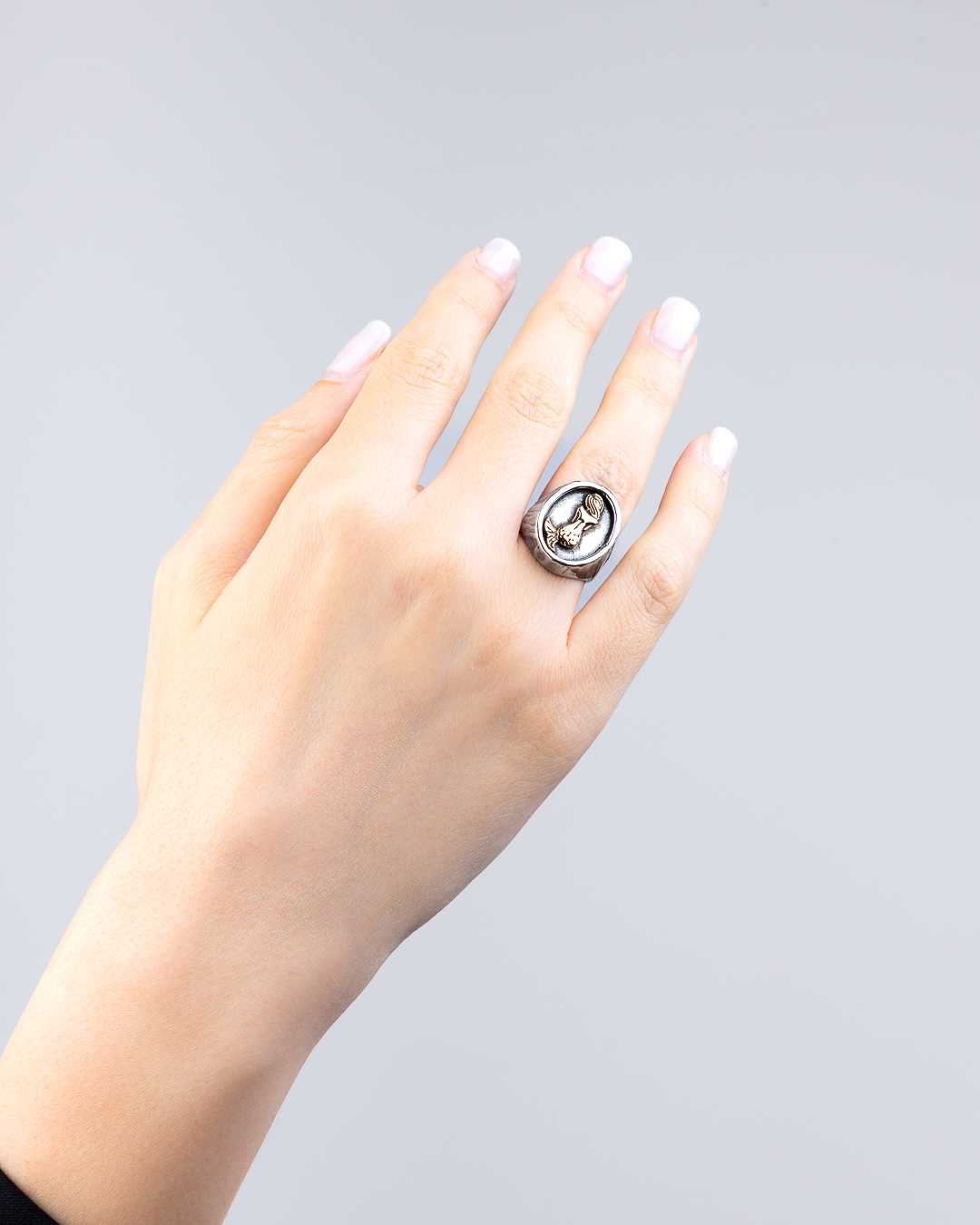 Anello Partenope chevalier ovale