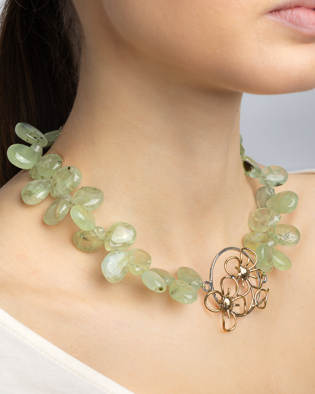 Ciondolo Fiori Dieci Primavere Variante collana con pietre